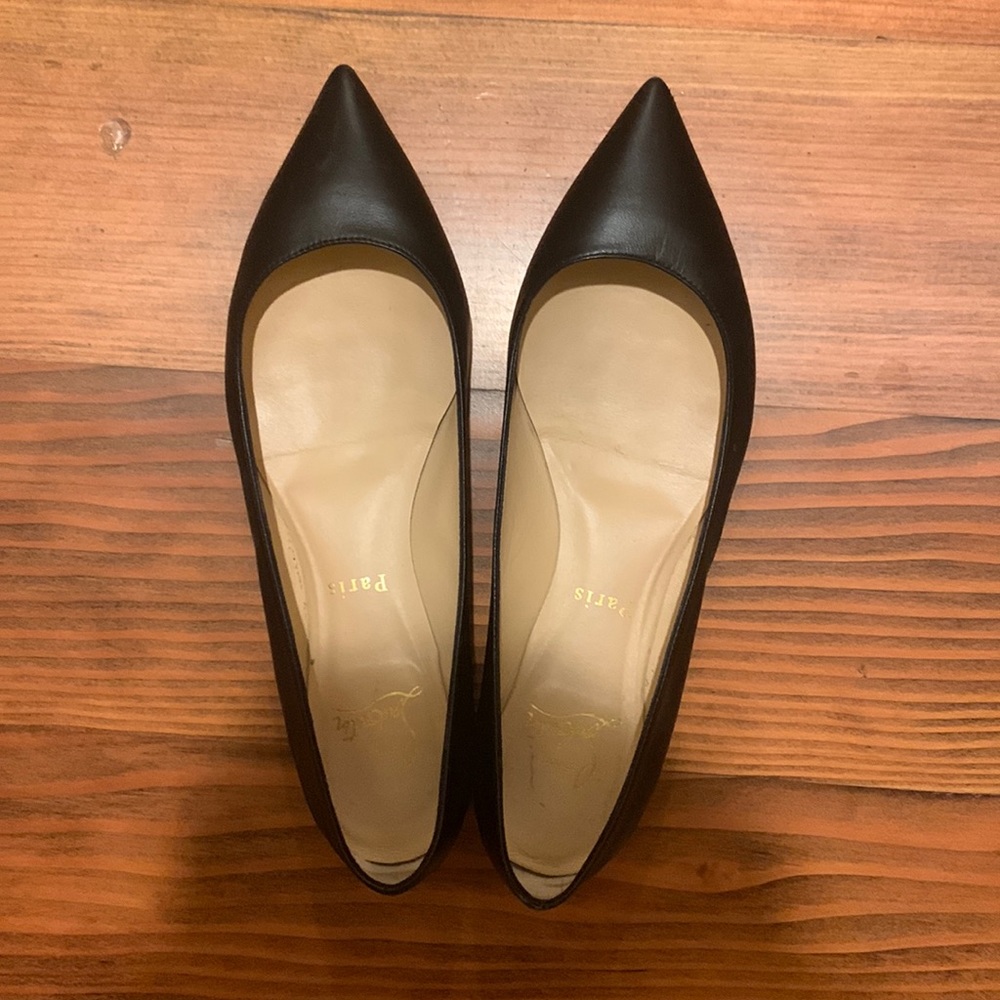 Christian louboutin black flats size 38.5 (8.5 us) authentic. Good condition.